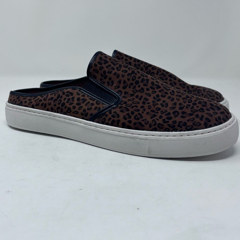 Time and Tru Women's Animal‎ Print Twin Gore Mules Faux Fur Insides Size 10
